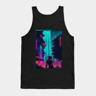 Neon Cyberpunk City Tank Top